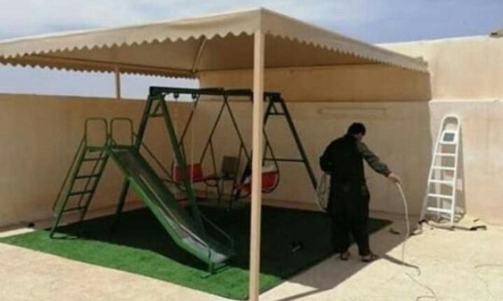 مظلات قماش حي الملك فهد الرياض